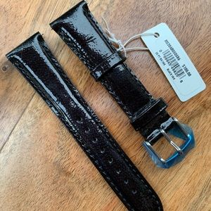 2 Michele Leather Watch Bands